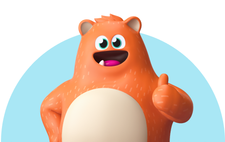 Ed prodigy mascot thumbs up