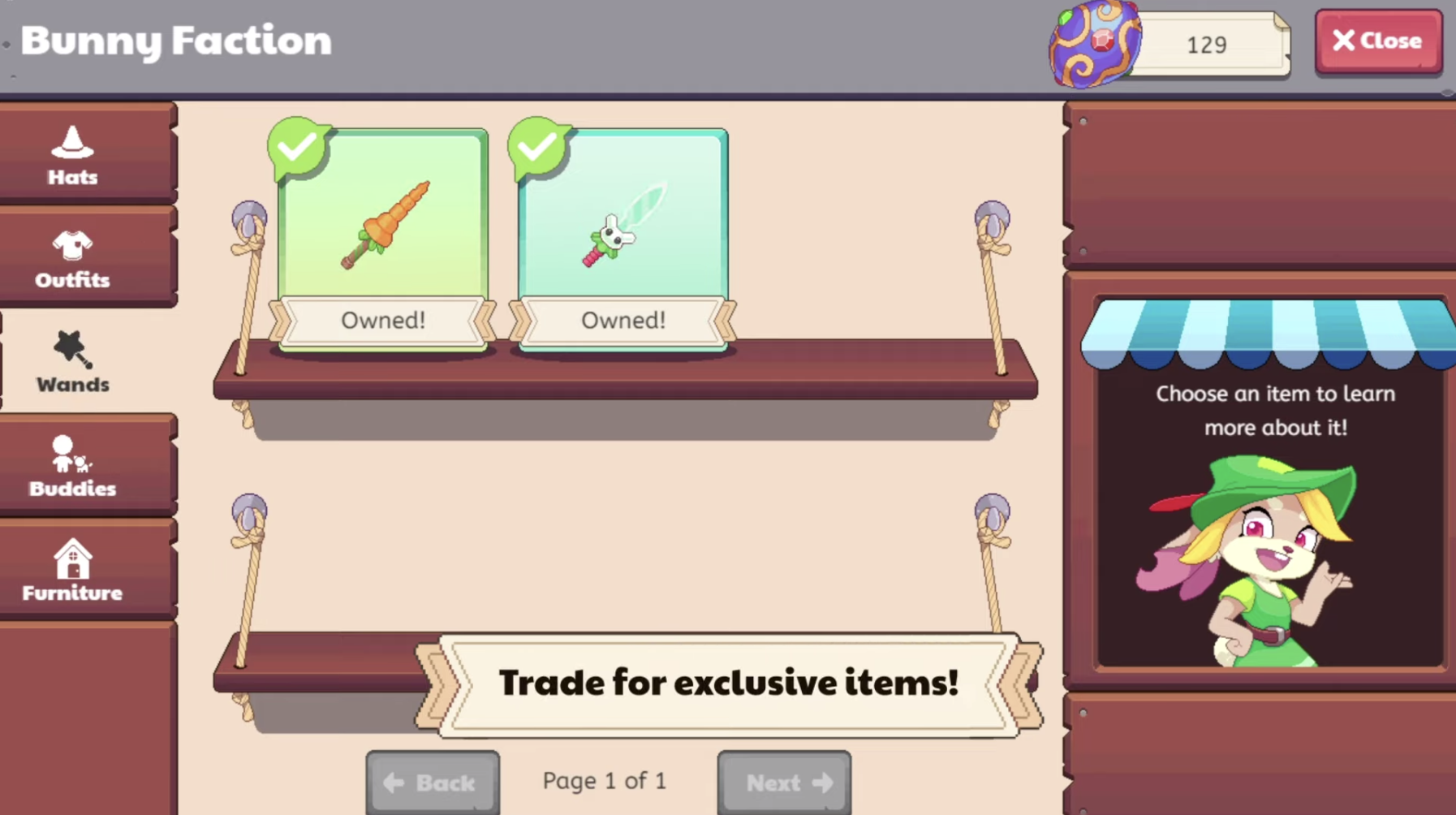 Prodigy math screenshot springfest showing the Bunny Faction