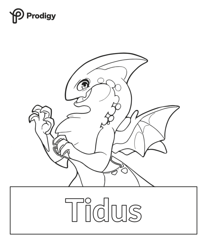 Coloring sheet of Prodigy